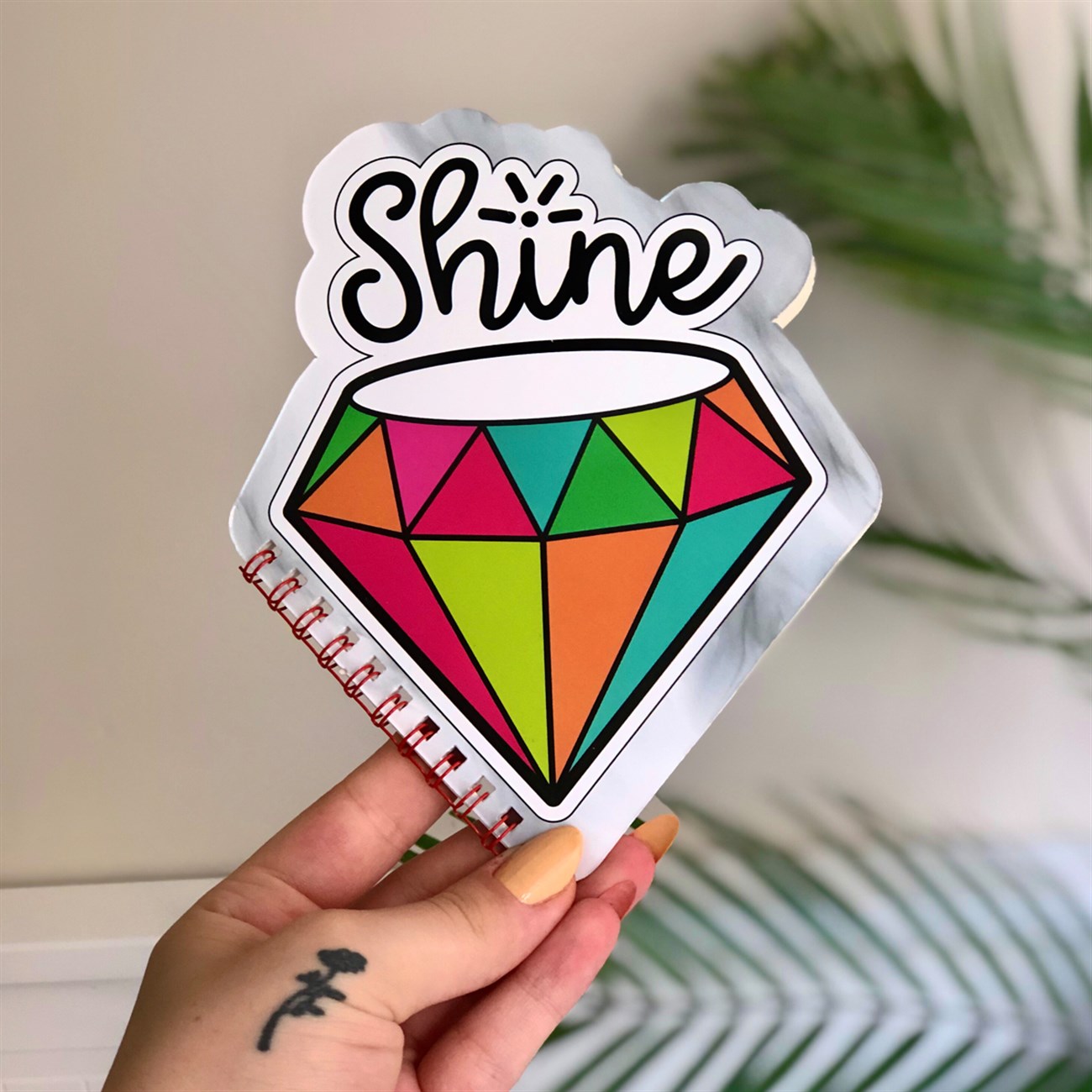 Elmas Tasarımlı Şekilli Defter