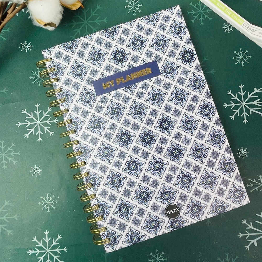 Etnik Desenli Konuşan Ajanda 