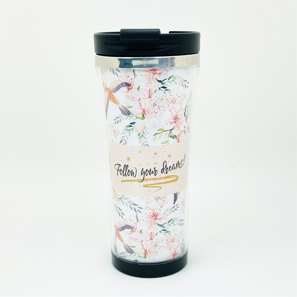 Follow Your Dreams Tasarımlı 400 Ml Kağıt Termos