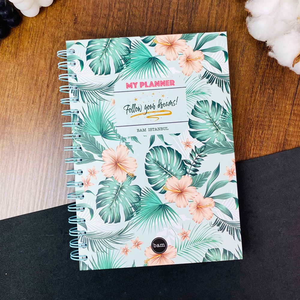 Follow Your Dreams Tasarımlı Spiralli Defter 