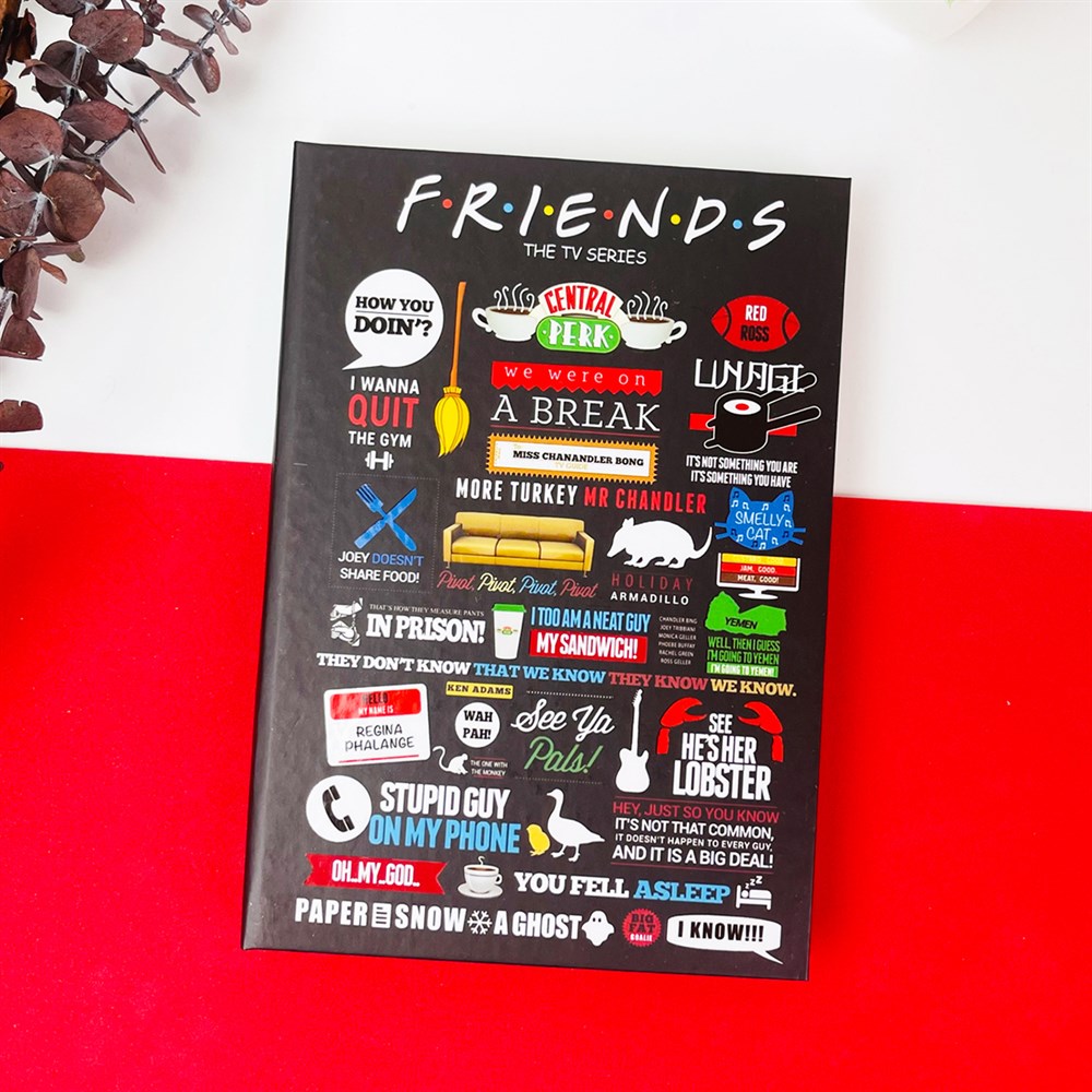 Friends Tasarımlı Lastikli Defter