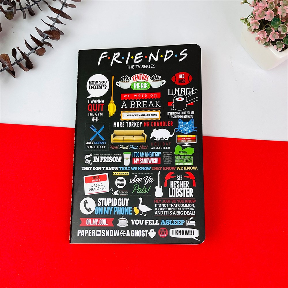 Friends Tasarımlı Terzi Dikişli Defter