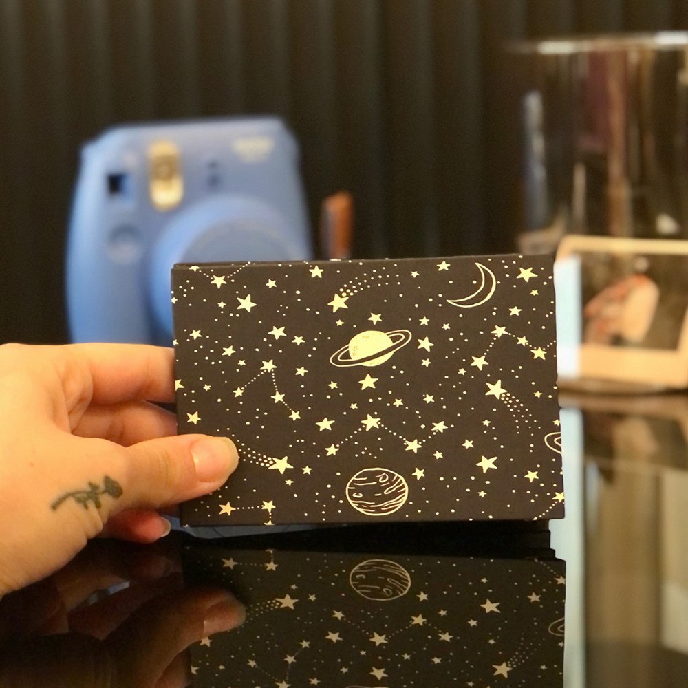 Galaxy Mini Photo Album w/Stickers