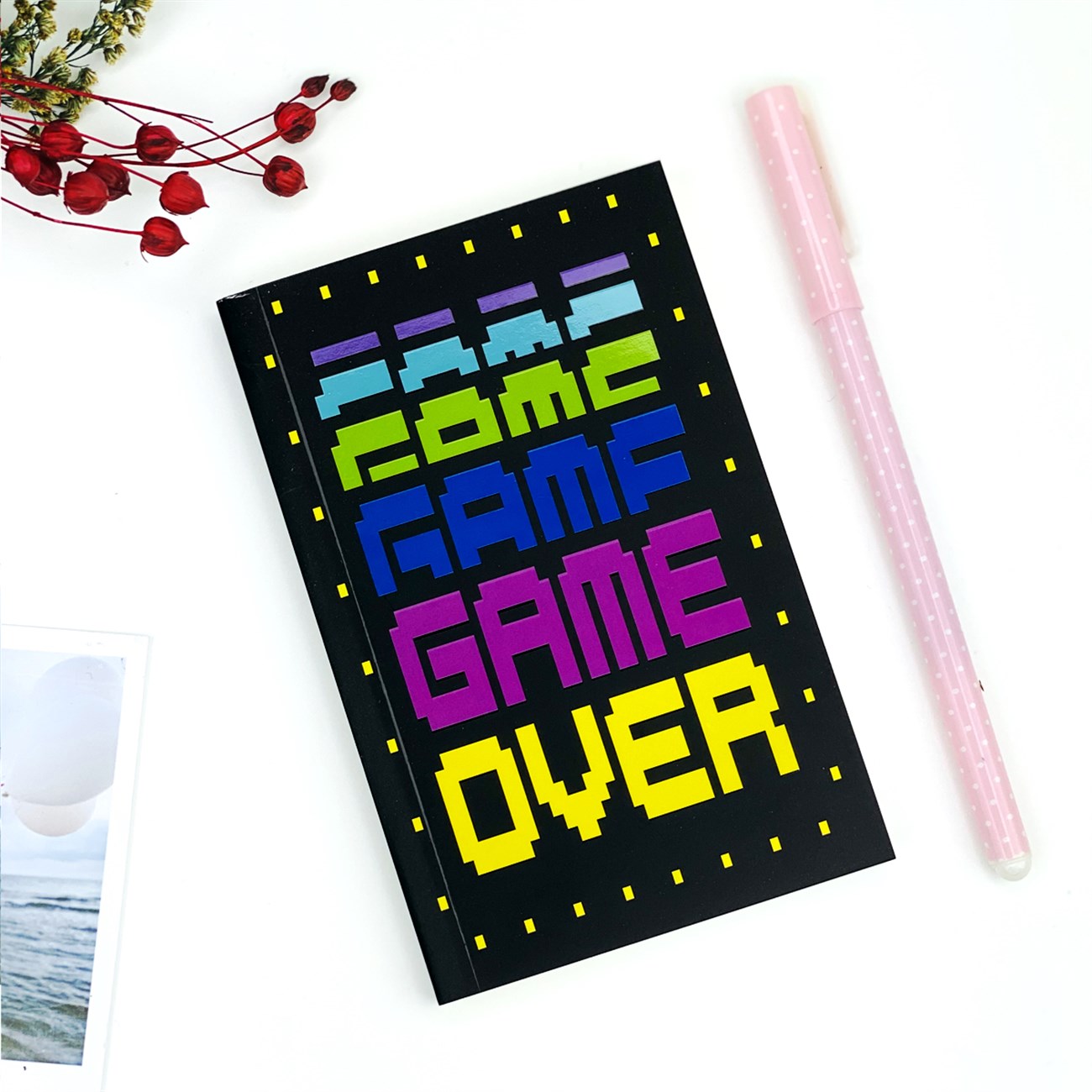 Game Over Tasarımlı Toptan Cep Defteri