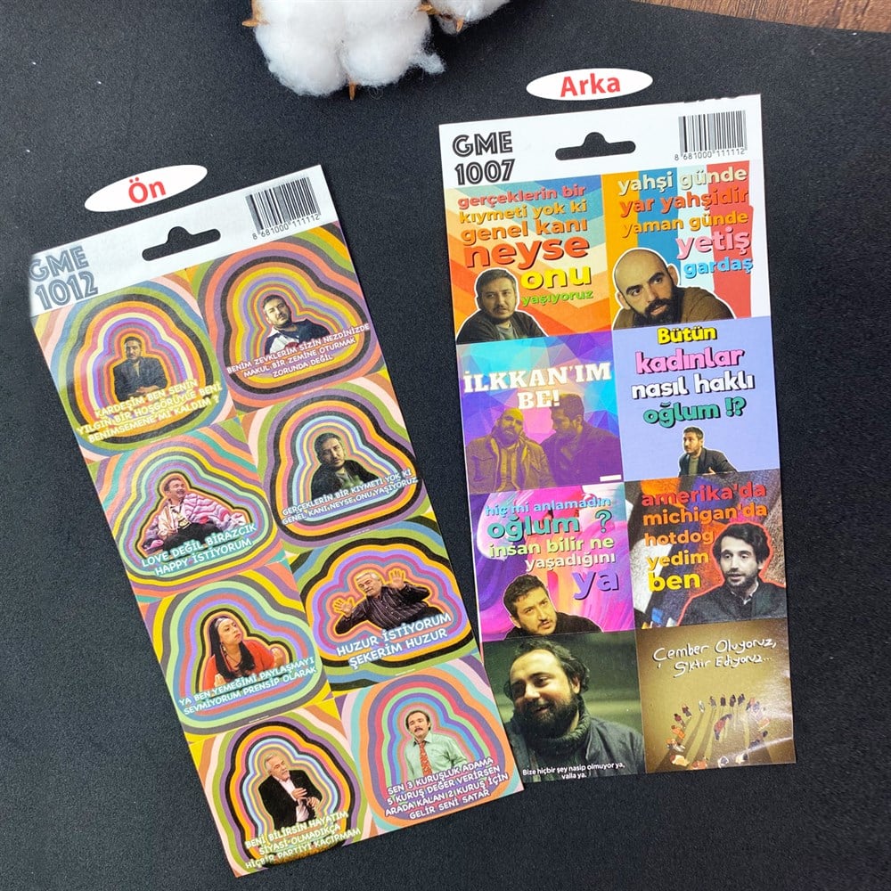 Gibi Tasarımlı Sticker