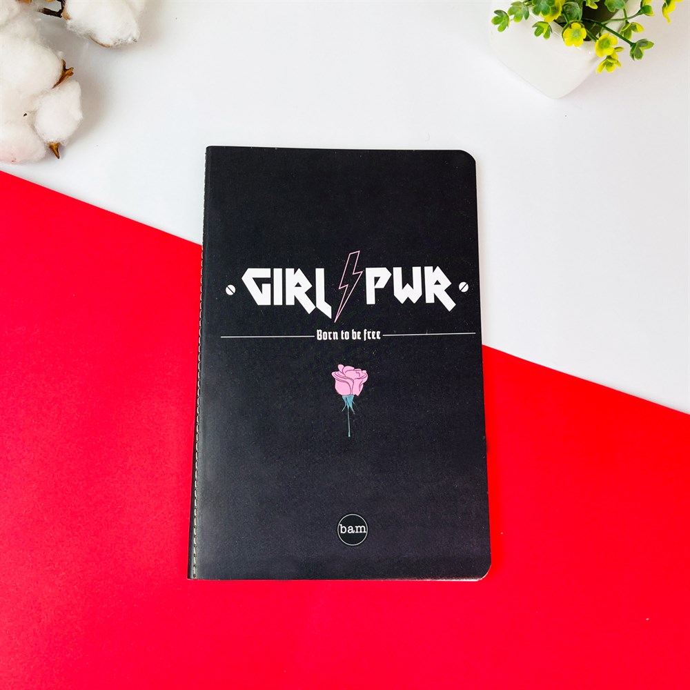 Girl Power Tasarımlı Terzi Dikişli Defter