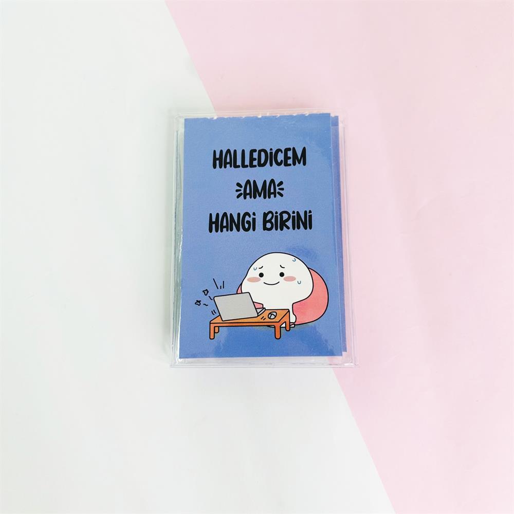 Halledicem Ama  Hangi Birini PP Mini Çanta Defter