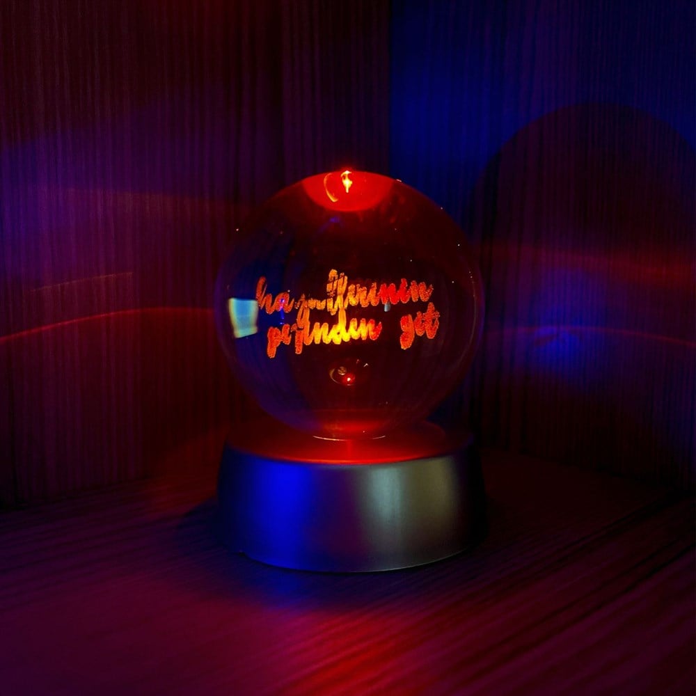 Hayallerinin Peşinde Git 3D LED Glass Globe 6 Different Models