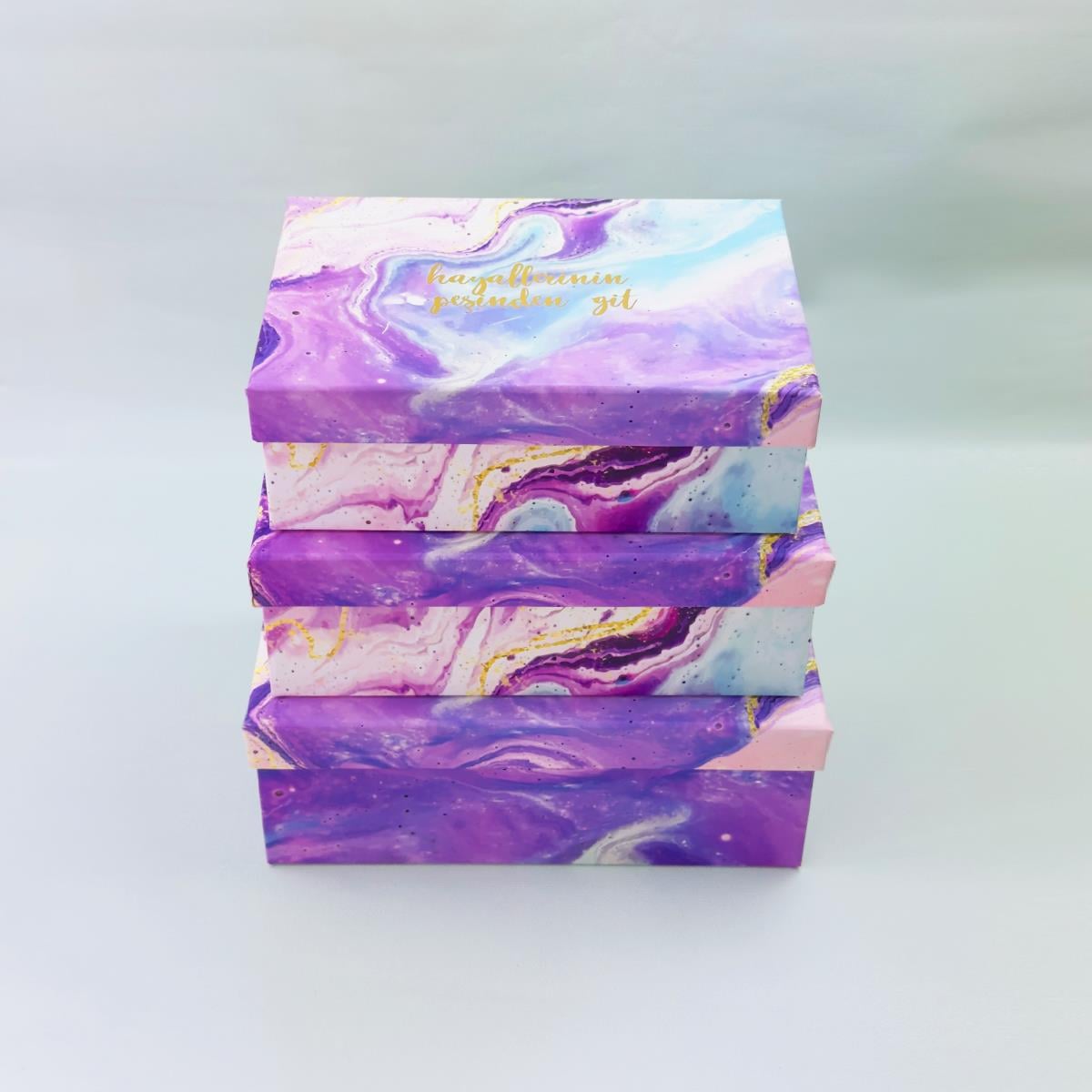 Hayallerinin Peşinden Git Dikdörtgen Kutu 3'lü