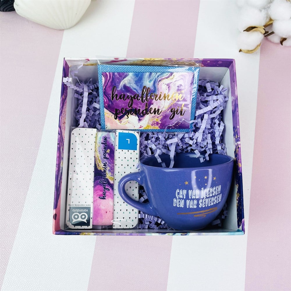 Hayallerinin Peşinden Git Tasarımlı Mini Hediye Seti