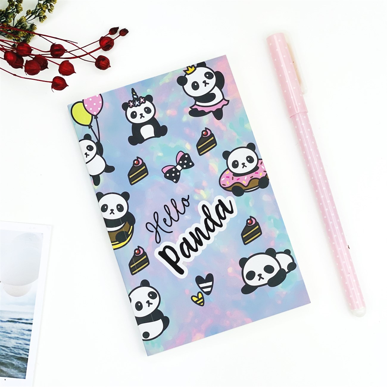 Hello Panda Tasarımlı Toptan Cep Defteri