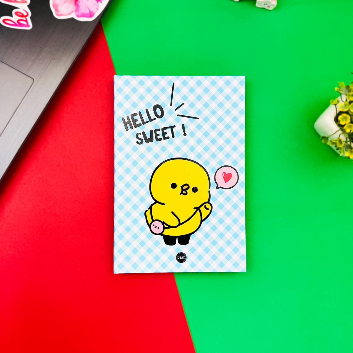 Hello Sweet Civciv Tasarımlı Lastikli Defter