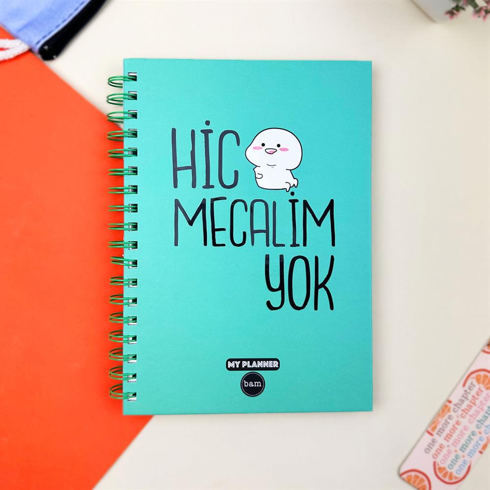 Hiç Mecaim Yok Tasarımlı Konuşan Ajanda 