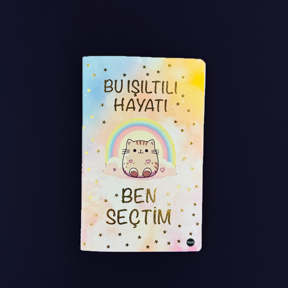 Işıltılı Hayat Tasarımlı Terzi Dikişli Defter