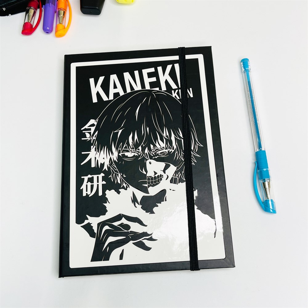 Kaneki Tasarımlı Lastikli Defter