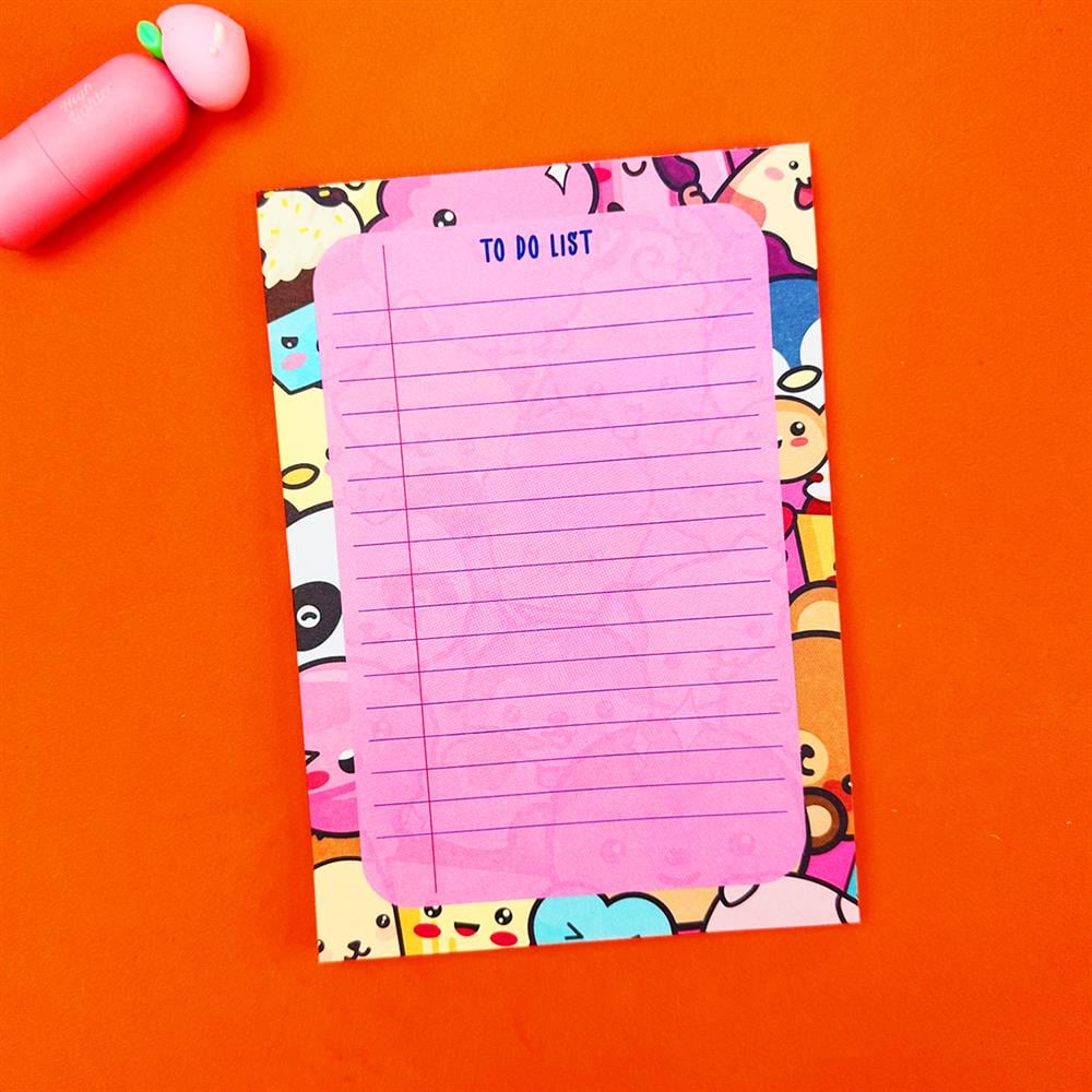 Karakter Tasarımlı To Do List Yapılacak Listesi