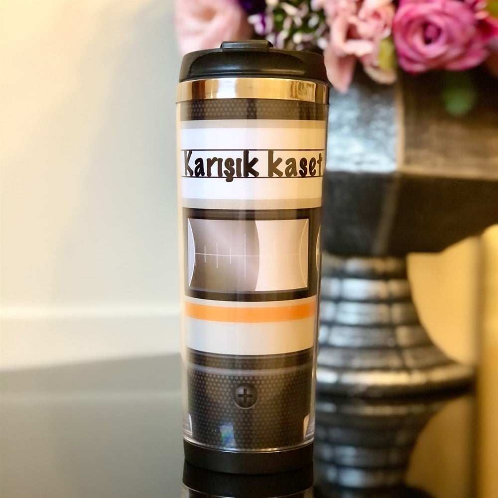 Karışık Kaset Tasarımlı 400 Ml Mug Bardak