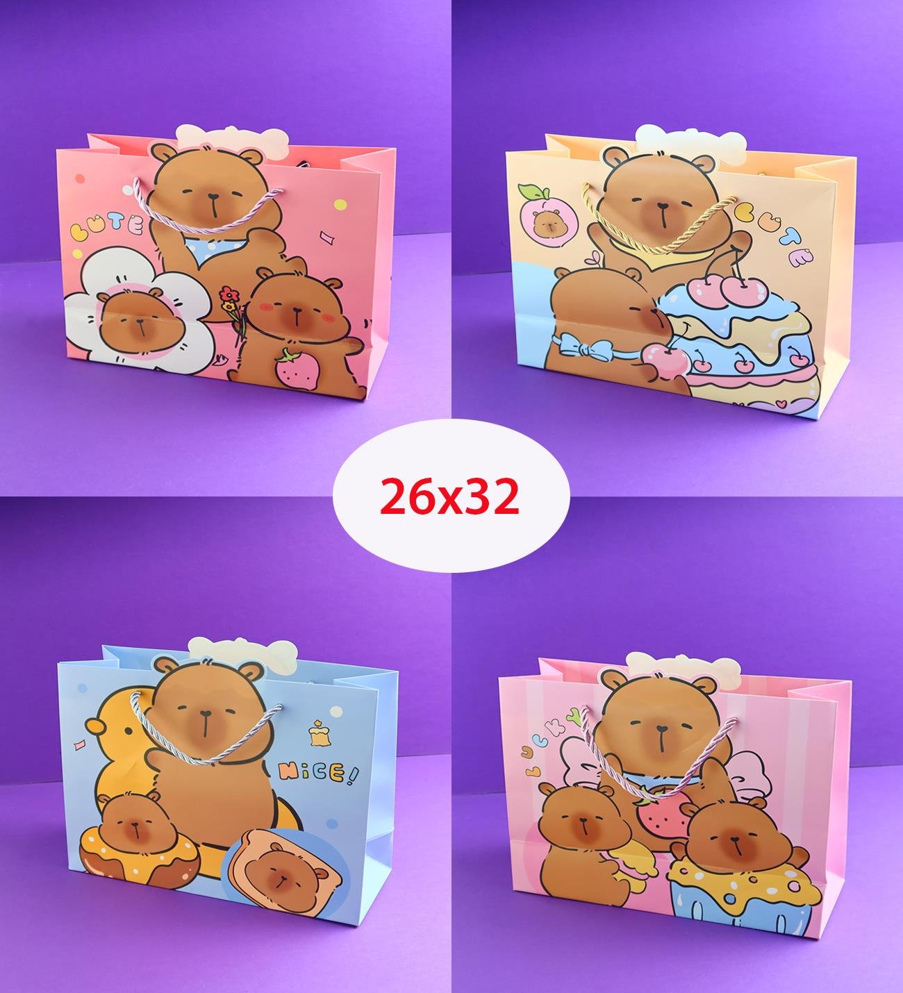 Karton Çanta 32x26 Cm x12