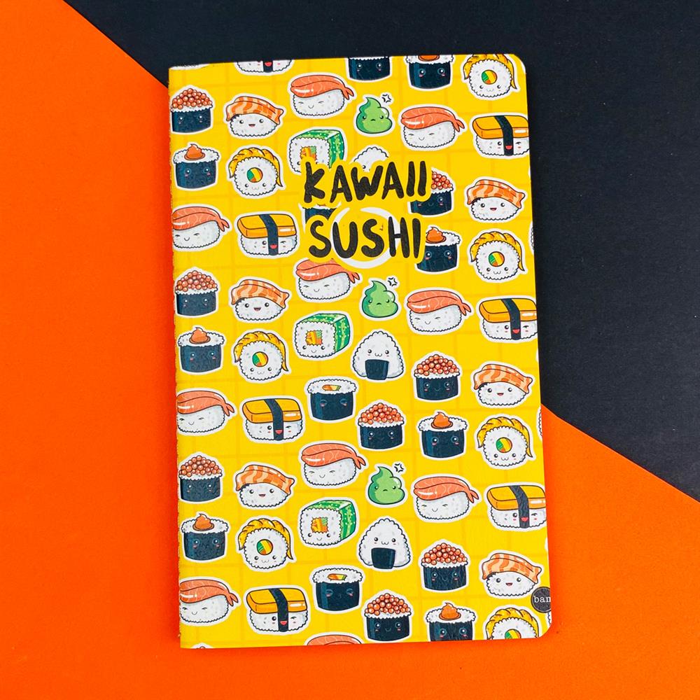 Kawai Sushi Tasarımlı Terzi Dikişli Defter