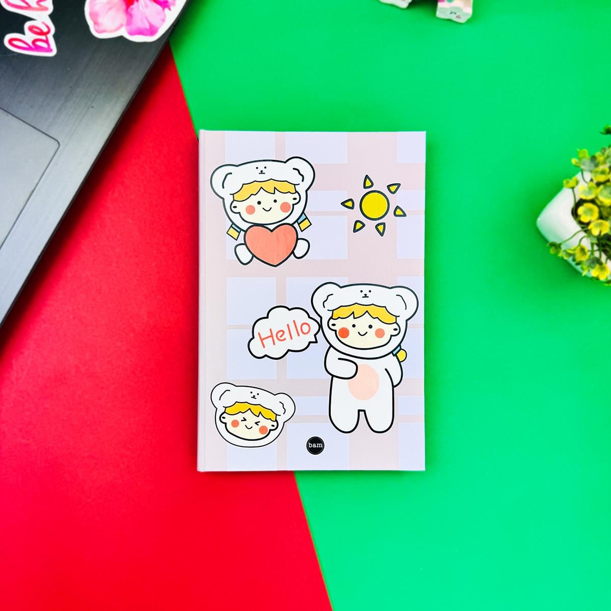 Kawaii Girl Tasarımlı Lastikli Defter