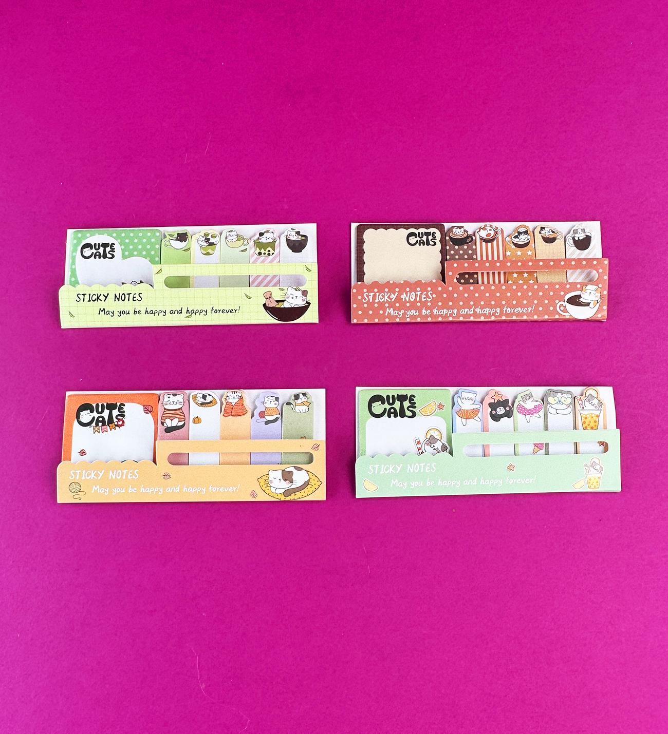 Kedi Post-it 6'lı Set x12