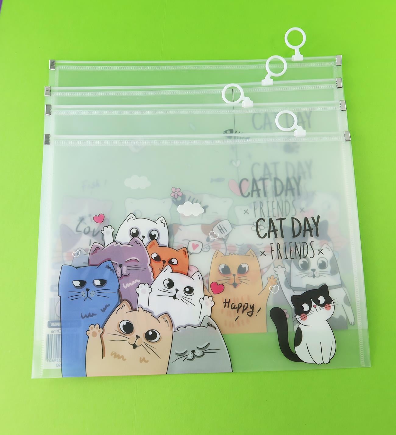 Kedi Tasarımlı A4 Dosya x12