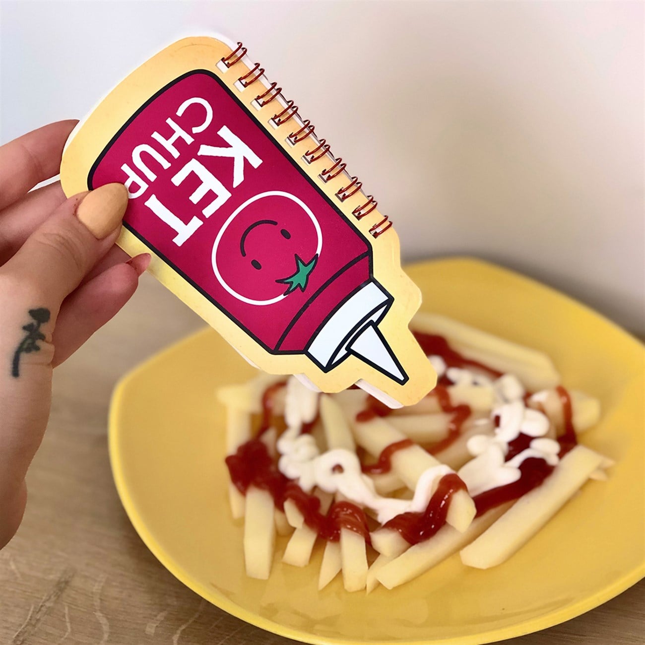 Ketçap Tasarımlı Şekilli Defter