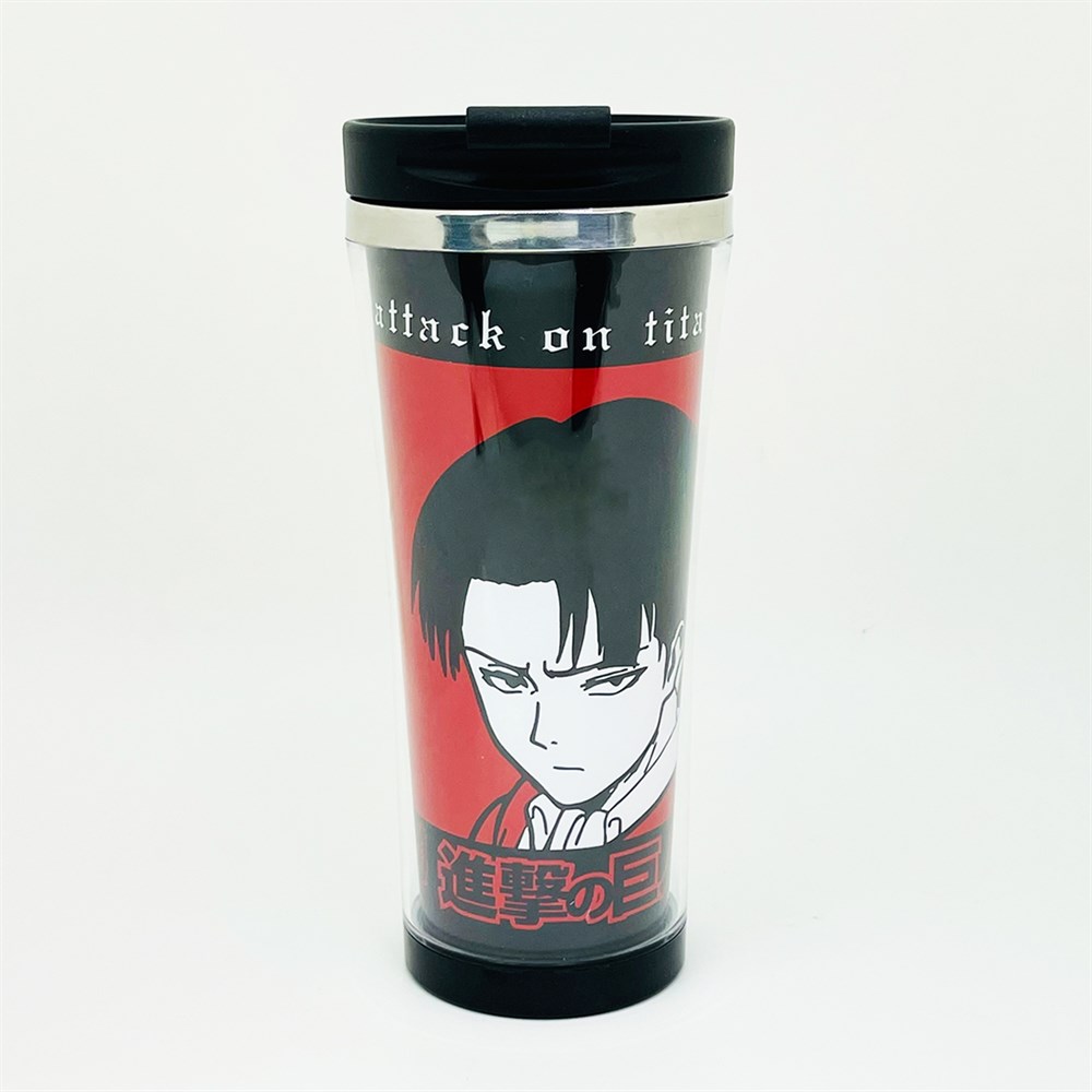 Levi Attack On Titan Tasarımlı 400 Ml Kağıt Termos