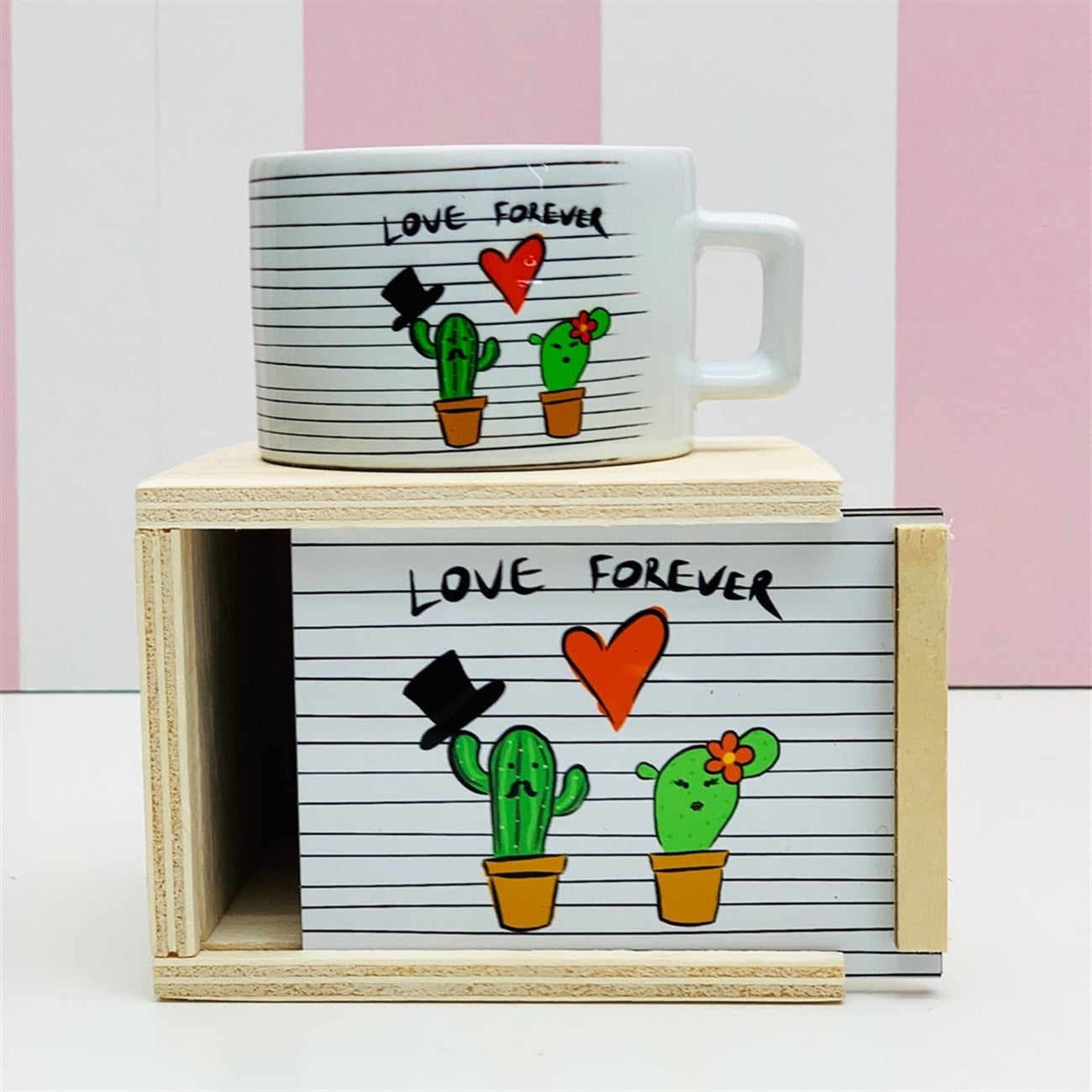 Love Forover Tasarımlı Kutulu Kupa