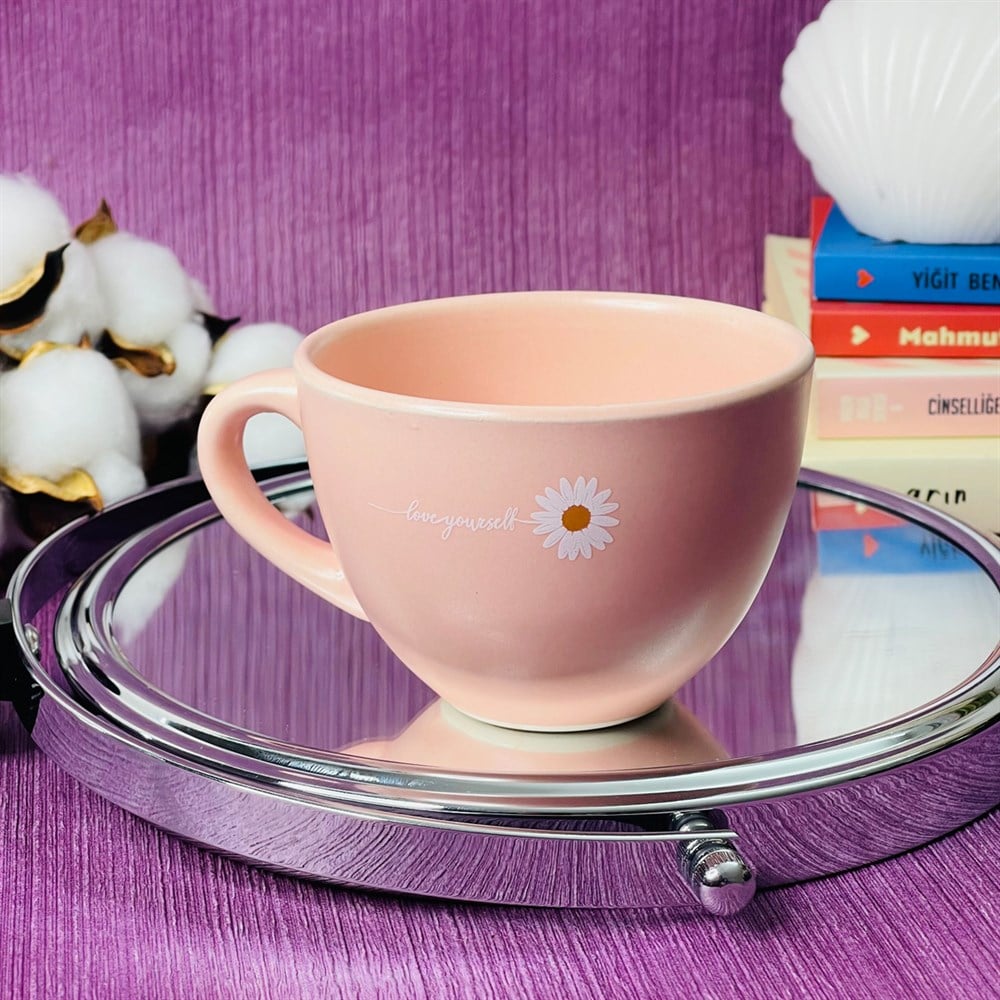 Love Yourself Pink Printed Cup