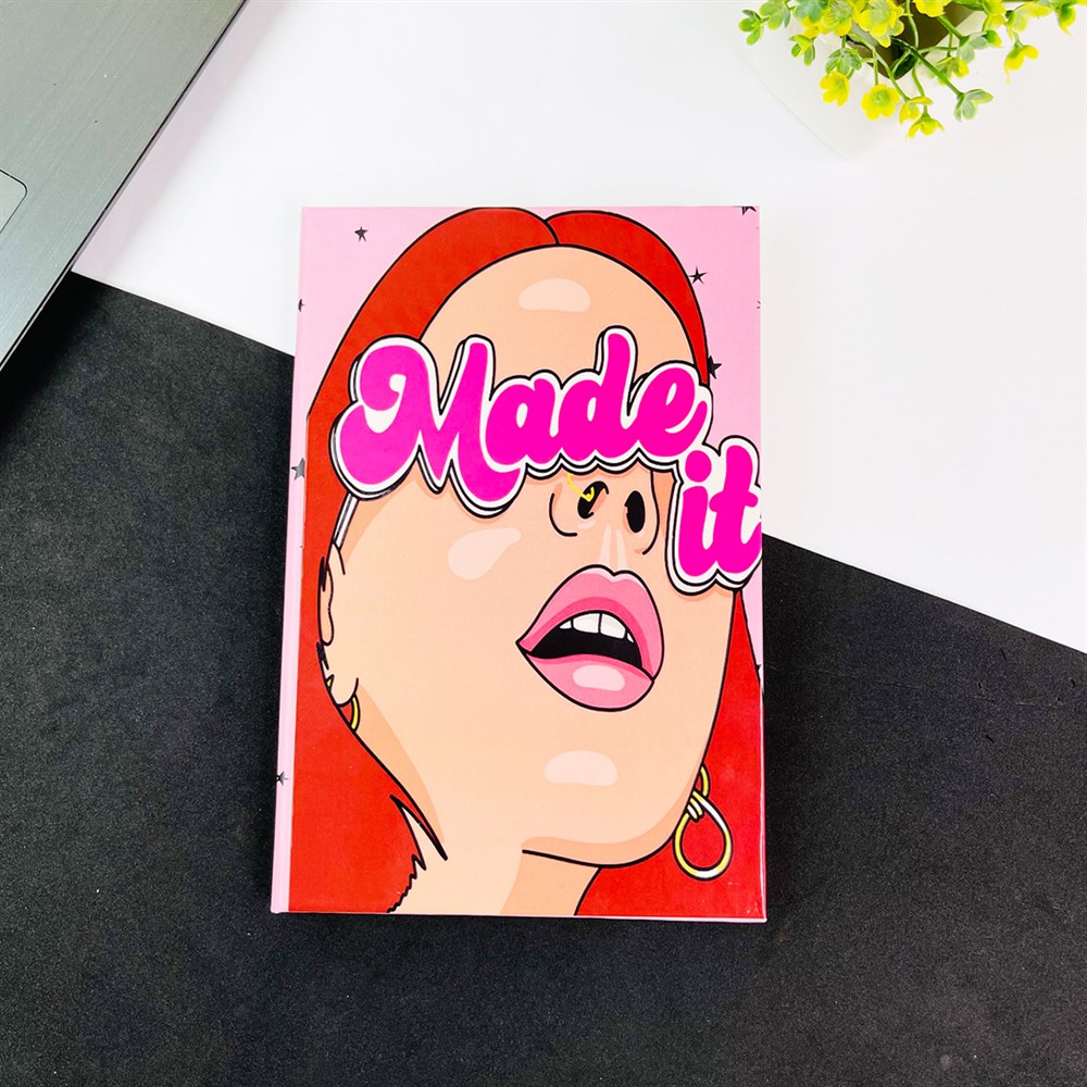 Made It Tasarımlı Lastikli Defter