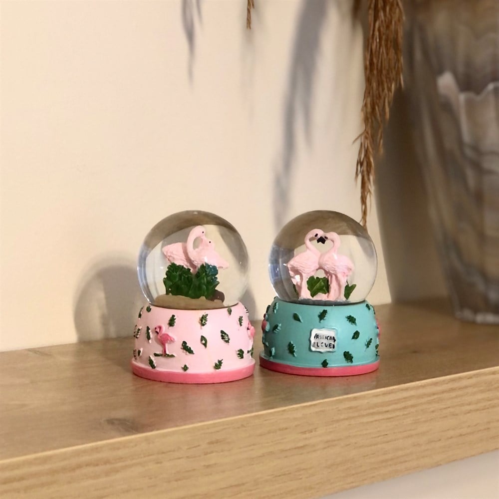 Flamingo Snow Globe - Mini