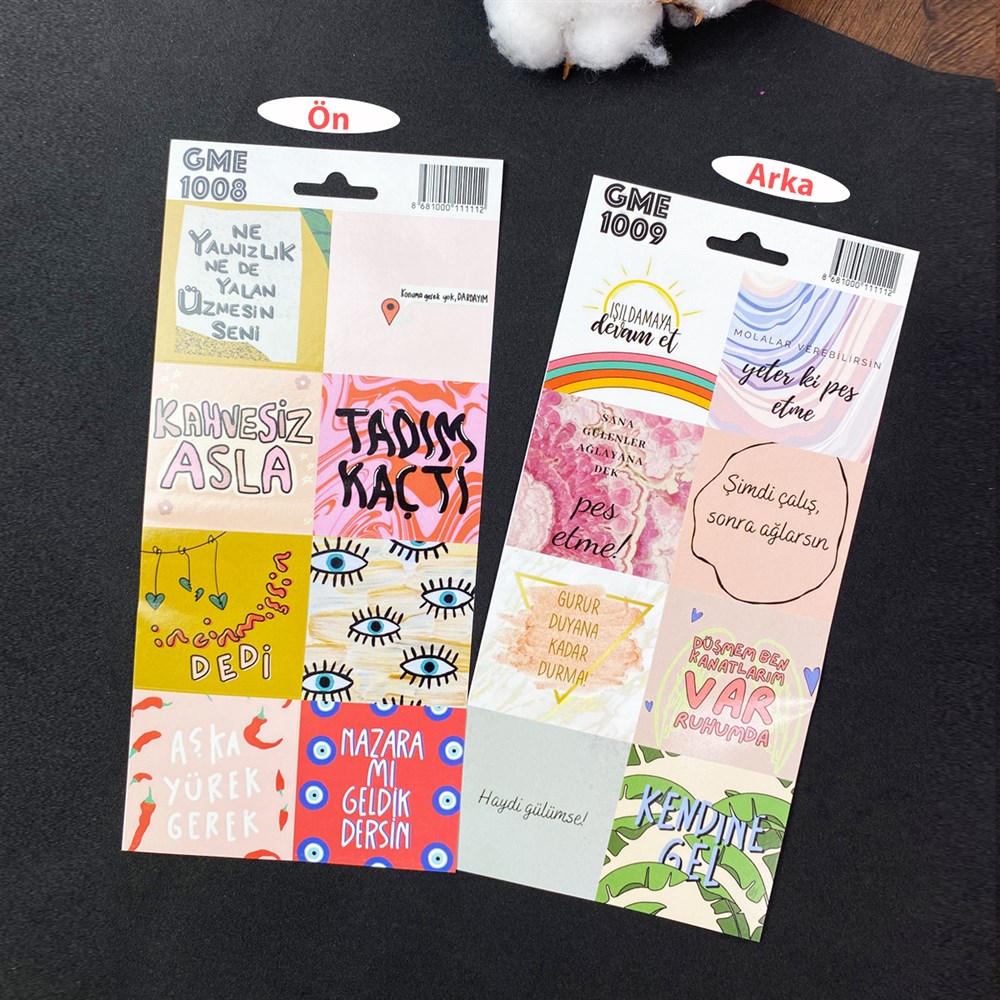 Mod Tasarımlı Sticker