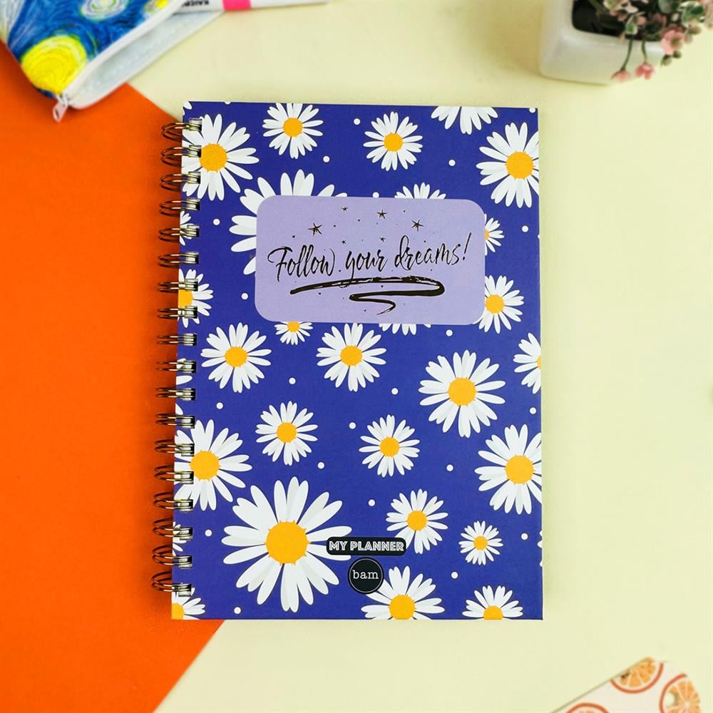Mor Follow Your Dreams Tasarımlı Konuşan Ajanda