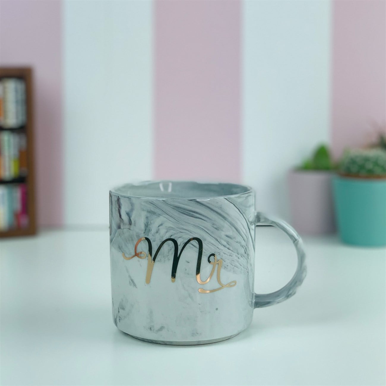 Ms Porselen Kupa Siyah