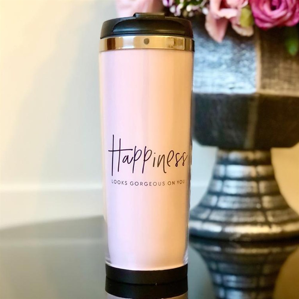 Mutluluk Tasarımlı 400 Ml Mug Bardak