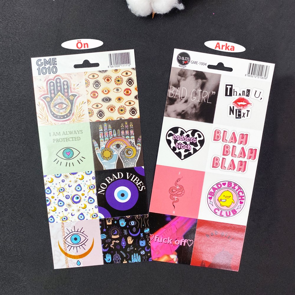 Nazar Tasarımlı Sticker