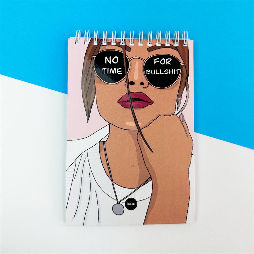 No Tıme For Bullshıt Spiralli Defter