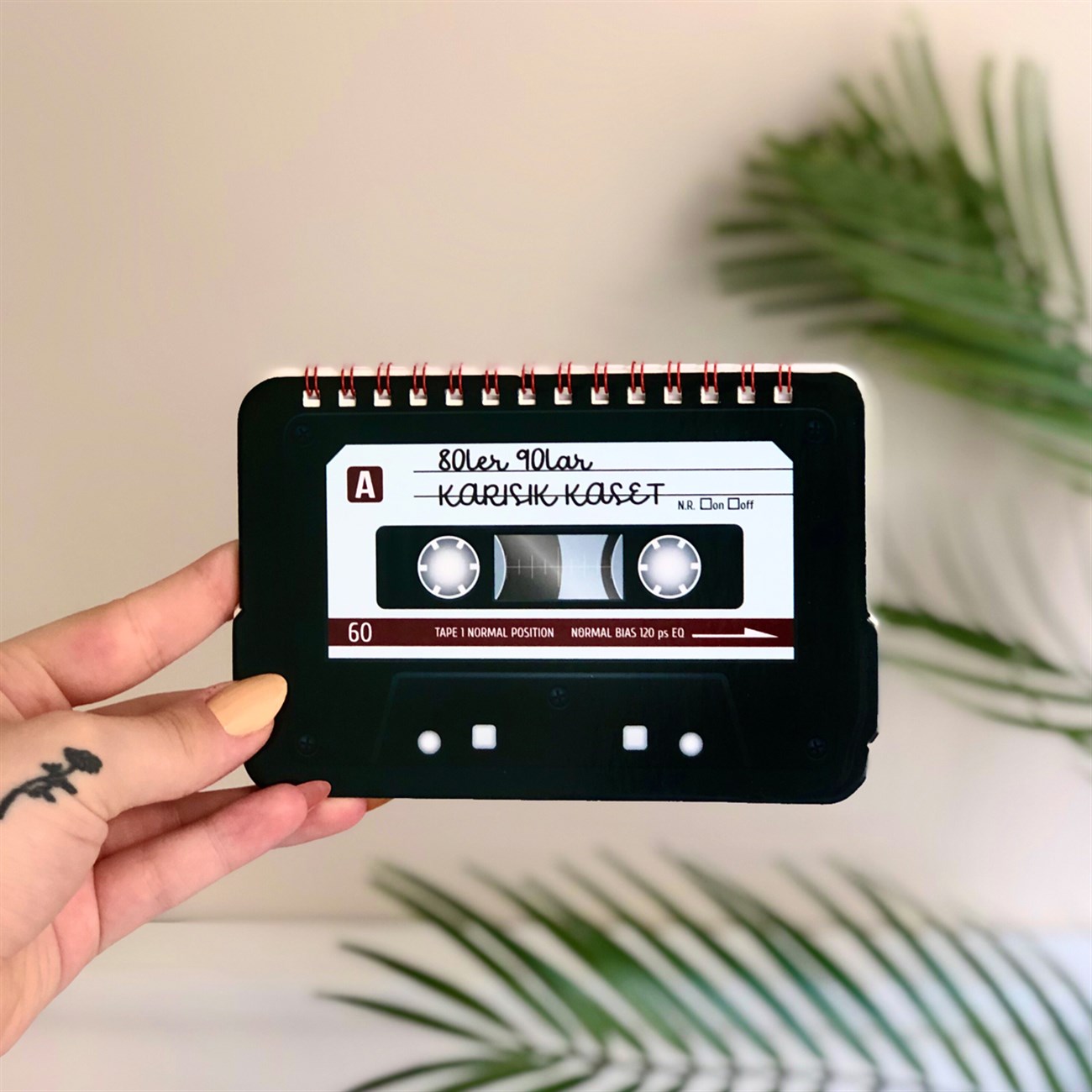 Nostarjik Kaset Tasarımlı Şekilli Defter