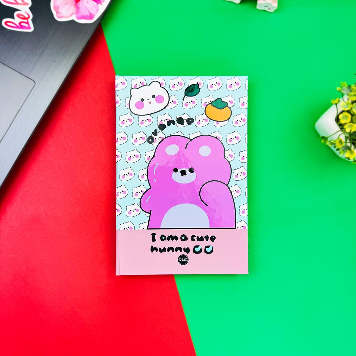 Orange Tasarımlı Lastikli Defter