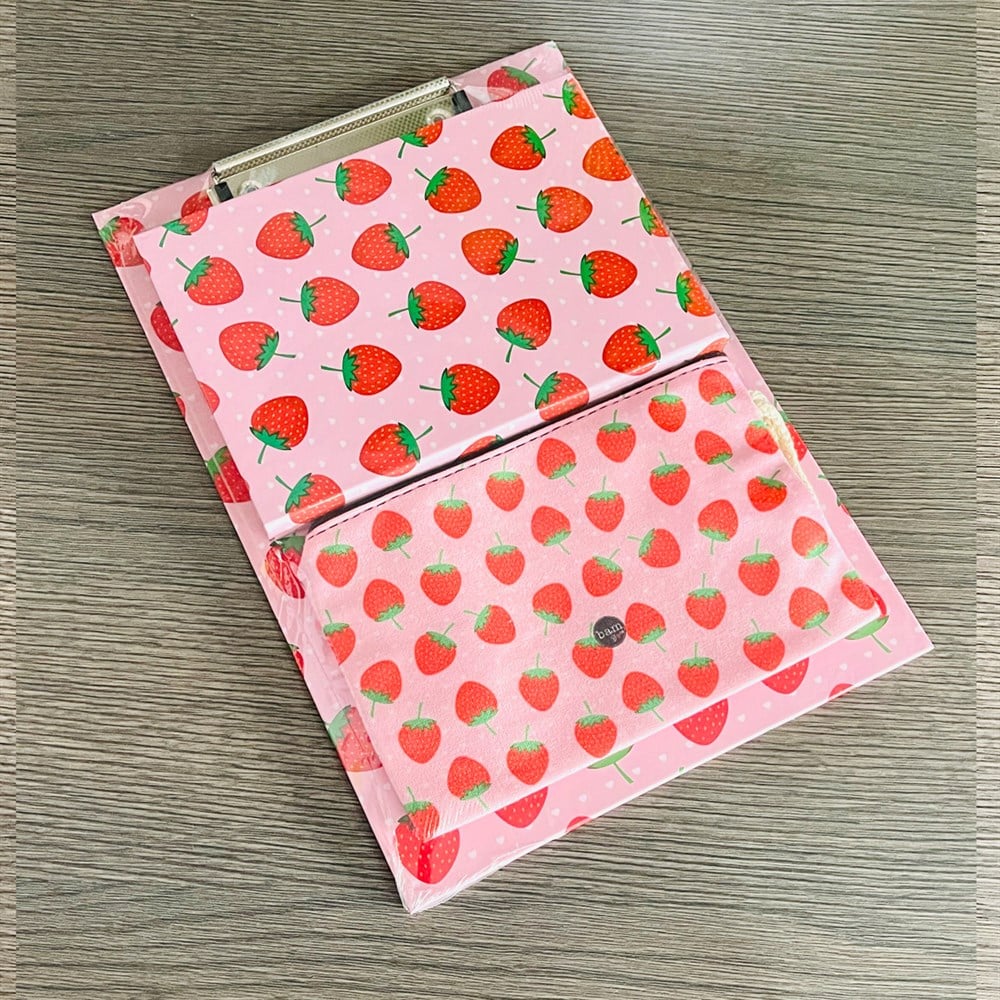 Paketli Çilek Sekreterlik Defter Kalemlik Hediye Seti