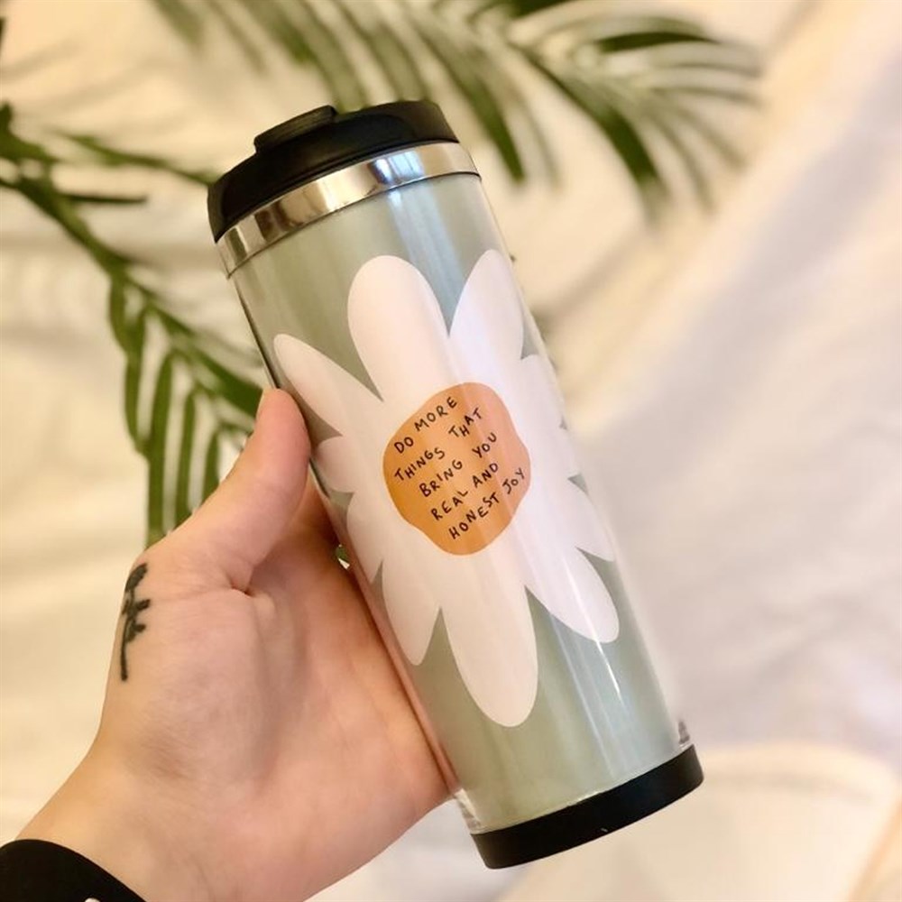 Papatya Tasarımlı 400 Ml Mug Bardak