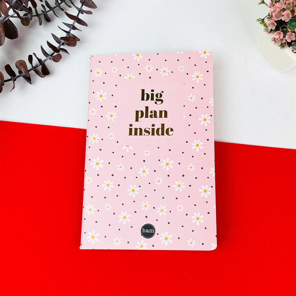 Papatya Tasarımlı Lak Defter