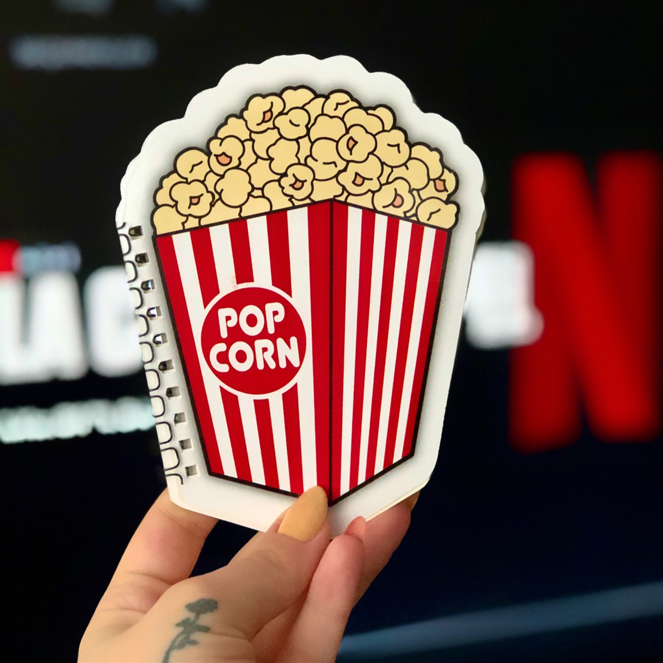 Patlamış Mısır Tasarımlı Şekilli Defter