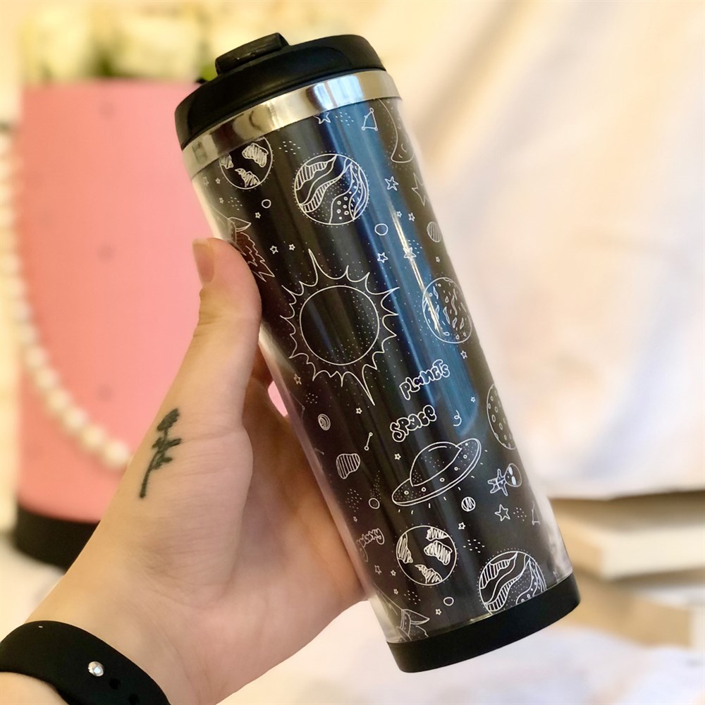 Planets Space Tasarımlı 400 Ml Mug Bardak