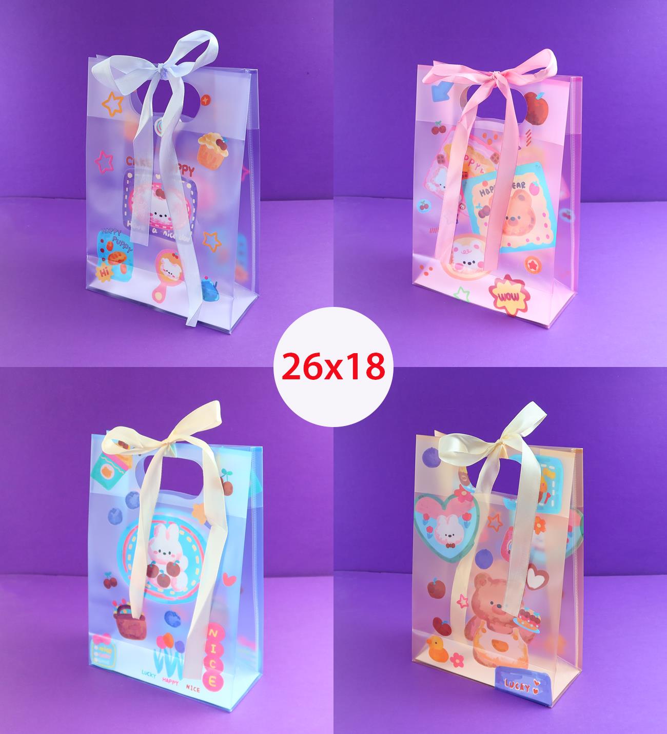 Plastik Çanta Kurdelalı 26x18 Cm x12