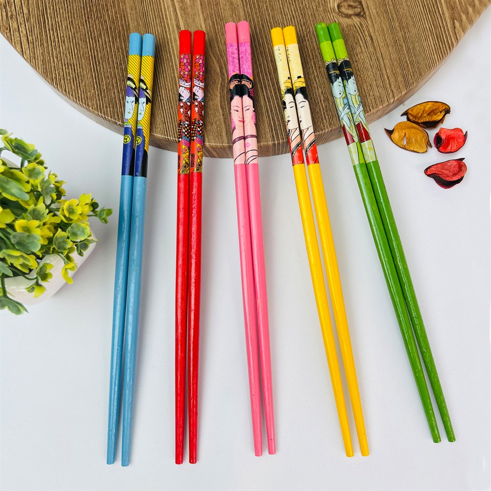 Renkli Desenli Chopstick Toptan 