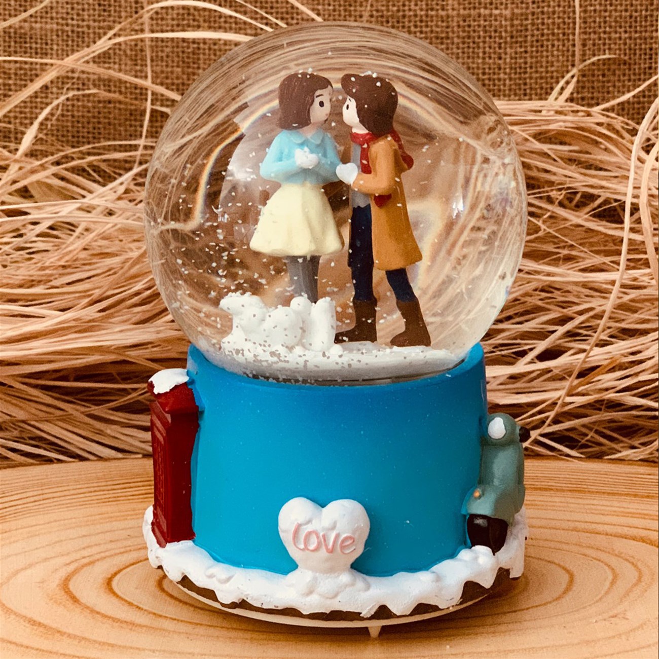 Romantik Aşıklar Orta Boy Kar küresi