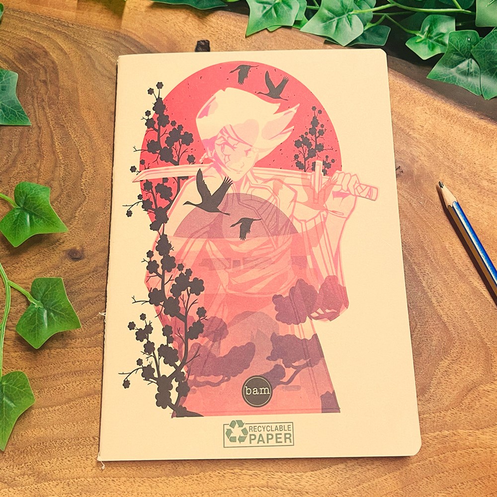 Samurai X Anime Tasarımlı Geri Dönüşümlü Kraft Defter