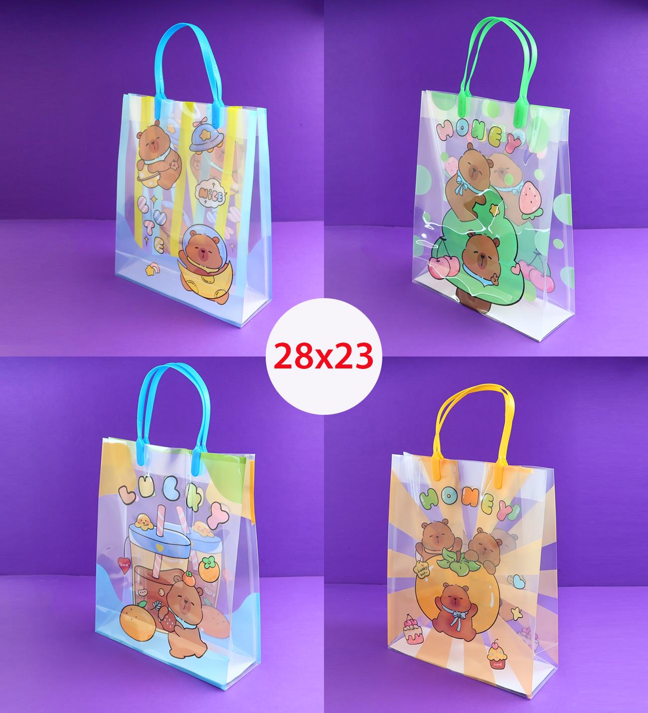 Sapı Kilitli Plastik Çanta 28x23 Cm x12